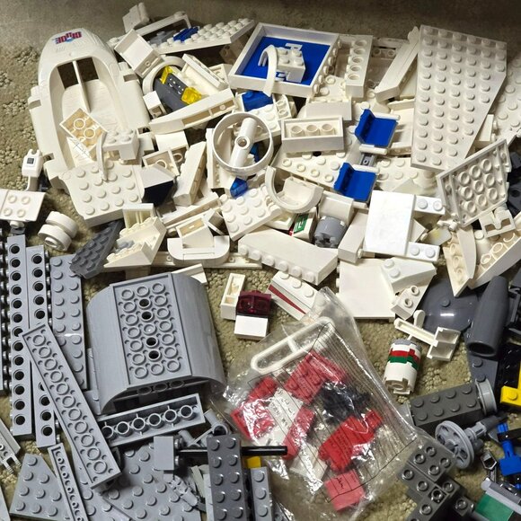 Grey and White Lego and Compatible with Lego Building Blocks Lot GA161 - Picture 3 of 8